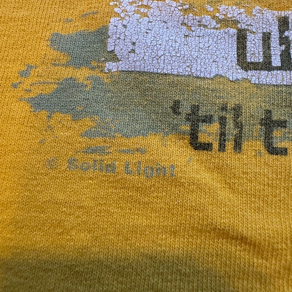 Vintage I Am A Messenger Christian Graphic Tee Yellow Jesus Shirt Size M Y2K - Picture 10 of 13